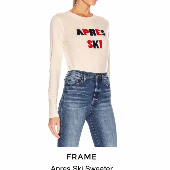 Frame Denim Apres Ski Cashmere Wool Blend Sweater - Picture 2 of 9